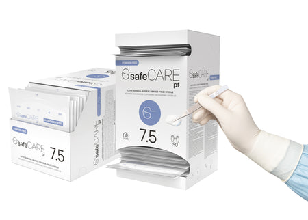safeCare chirurgické sterilní rukavice - Latexové