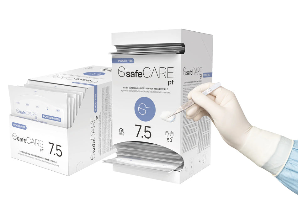 SAFE CARE - Chirurgické sterilní rukavice LATEX (pár)
